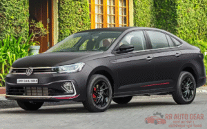 Volkswagen Virtus GT 2025 – स्पोर्टी रेड कलर में प्रीमियम सेडान, शानदार डिजाइन और अलॉय व्हील्स के साथ, कीमत ₹16.09 लाख से शुरू