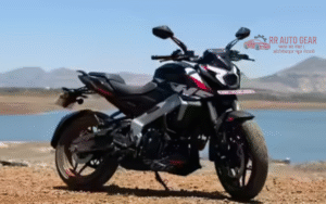 Front view of Bajaj Pulsar NS400Z showing aggressive LED headlamp and muscular fuel tank