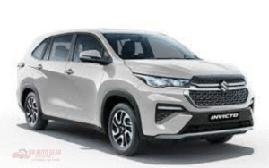 Maruti Suzuki Invicto front view showcasing bold grille and headlights