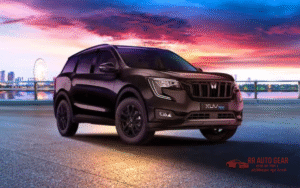 Mahindra XUV700 front view with LED DRLs and bold grille

