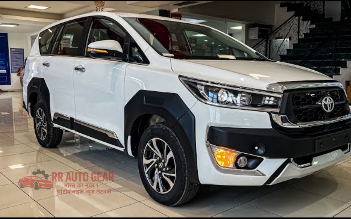 Toyota Innova Crysta on-road image highlighting its SUV-like stance