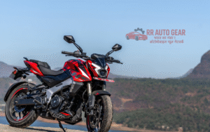 Front view of Bajaj Pulsar NS400Z showing aggressive LED headlamp and muscular fuel tank